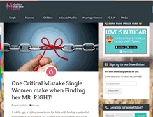 Tablet Screenshot of muslimmarriageadvice.com